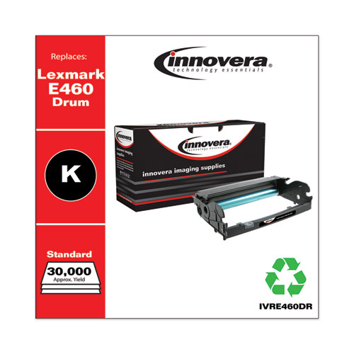 Image of Innovera® Remanufactured Black Drum Unit, Replacement For E260X22G, 30,000 Page-Yield, Ships In 1-3 Business Days