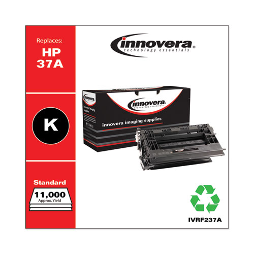 REMANUFACTURED BLACK TONER, REPLACEMENT FOR HP 37A (CF237A), 11,000 PAGE-YIELD