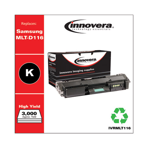 REMANUFACTURED BLACK TONER, REPLACEMENT FOR SAMSUNG MLT-D116L, 3,000 PAGE-YIELD