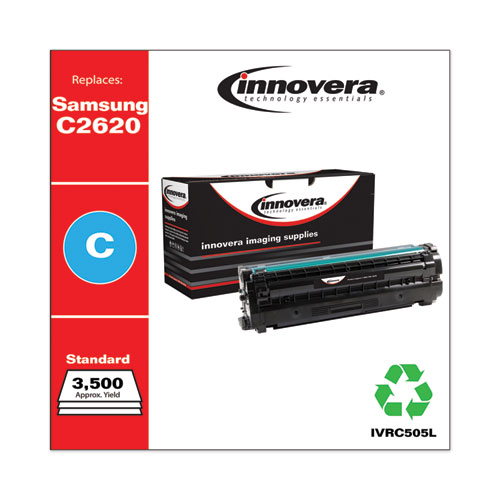 REMANUFACTURED CYAN HIGH-YIELD TONER, REPLACEMENT FOR SAMSUNG CLT-C505L (SU037A), 3,500 PAGE-YIELD