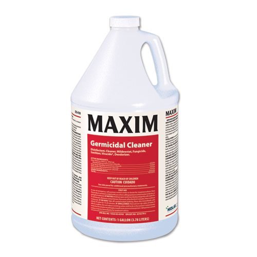 Maxim® Germicidal Cleaner, Lemon Scent, 1 gal Bottle, 4/Carton