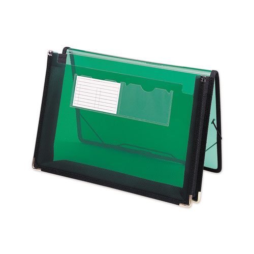 Poly Wallets, 2.25" Expansion, 1 Section, Letter Size, Translucent Green