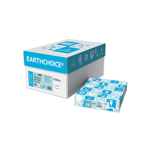 Image of EarthChoice Cover Stock, Vellum Bristol, 96 Bright, 67 lb Bristol Weight, 8.5 x 11, Bright White, 250/Pack