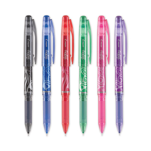 FriXion Ball Erasable Gel Pen, Stick, Extra-Fine 0.5 mm, Assorted Ink and Barrel Colors, 6/Pack