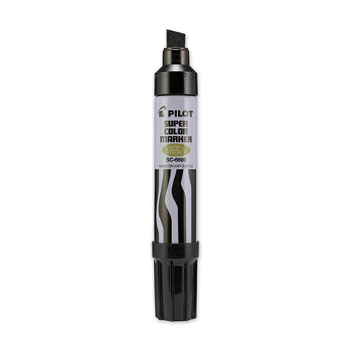 Image of Pilot® Super Color Refillable Permanent Marker, Extra-Broad Chisel Tip, Black