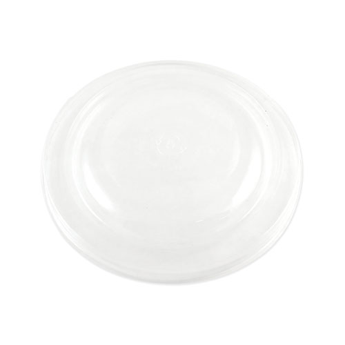 World Centric® Pla Lids For Fiber Bowls, 7.5" Diameter X 1"H, Clear, Plastic, 300/Carton