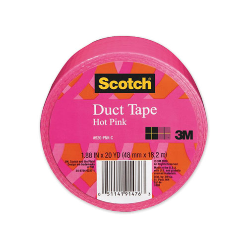 Image of Scotch® Duct Tape, 1.88" X 20 Yds, Hot Pink