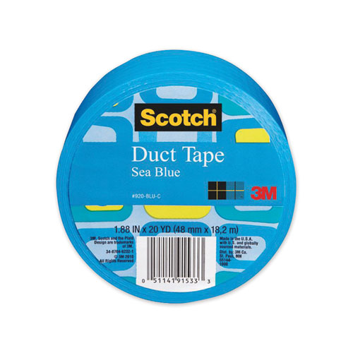 Image of Scotch® Duct Tape, 1.88" X 20 Yds, Sea Blue