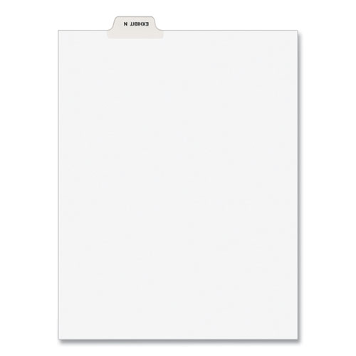 Avery-Style Preprinted Legal Bottom Tab Dividers, Exhibit N, Letter, 25/pack