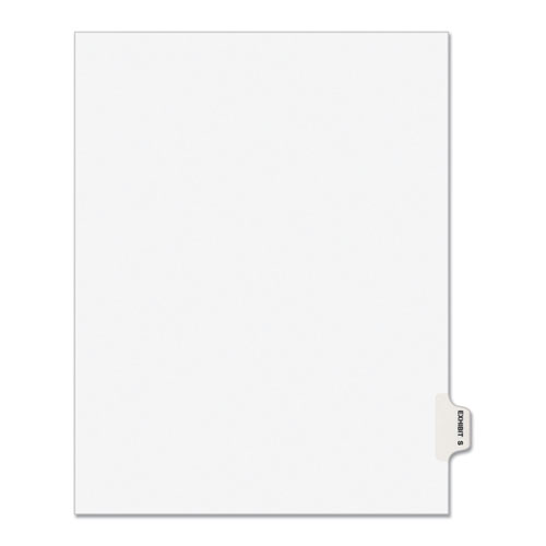 AVERY-STYLE PREPRINTED LEGAL SIDE TAB DIVIDER, EXHIBIT S, LETTER, WHITE, 25/PACK, (1389)