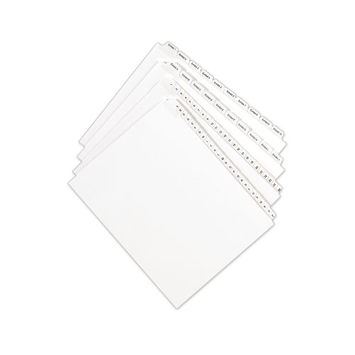 Allstate-Style Legal Side Tab Dividers, Exhibit A, Letter, White, 25/pack