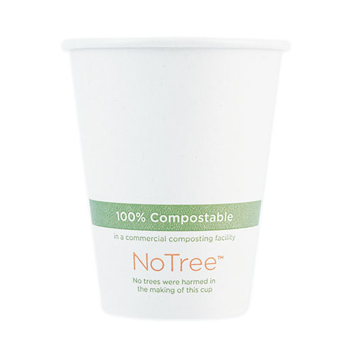World Centric® NoTree Paper Hot Cups, 10 oz, Natural, 1,000/Carton