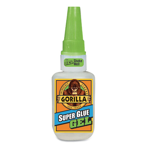Gorilla® Super Glue Gel, 0.53 Oz, Dries Clear, 4/Carton