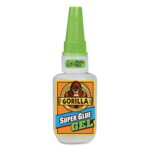 Image of Gorilla® Super Glue Gel, 0.53 Oz, Dries Clear, 4/Carton