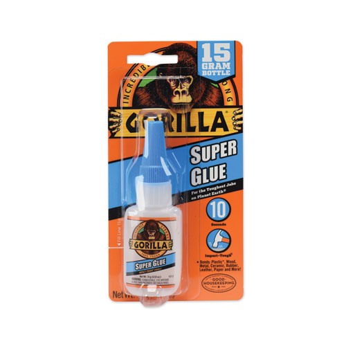 Gorilla® Super Glue, 0.53 Oz, Dries Clear