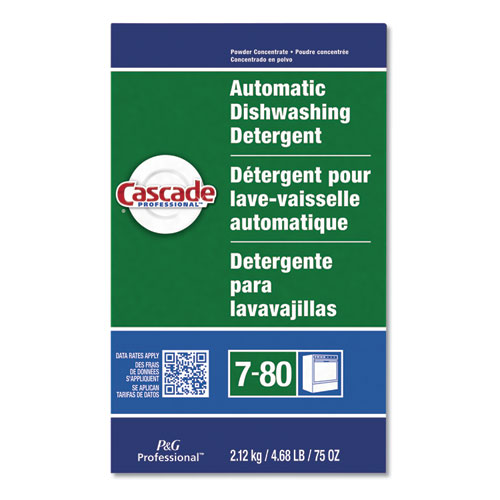 Image of Cascade Professional™ Automatic Dishwasher Detergent Powder, Fresh Scent, 75 Oz Box, 7/Carton