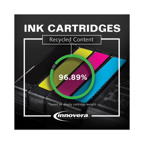 Image of Innovera® Remanufactured Black High-Yield Ink, Replacement For 63Xl (F6U64An), 480 Page-Yield