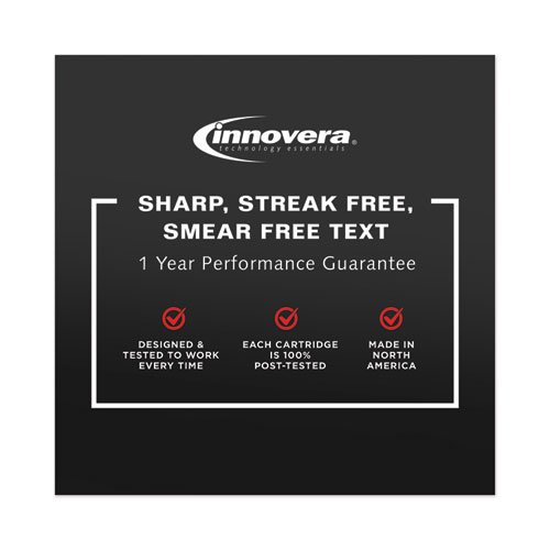Image of Innovera® Remanufactured Black Ink, Replacement For 63 (F6U62An), 190 Page-Yield