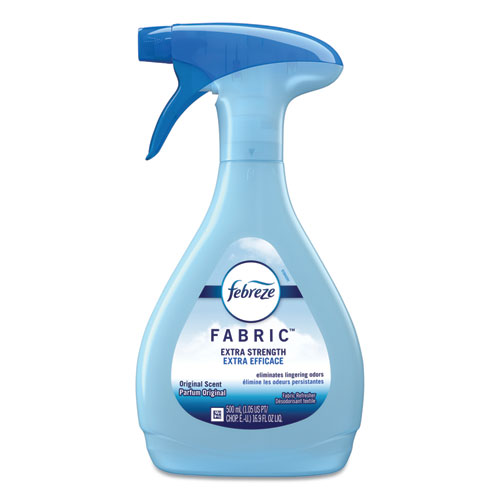 FABRIC Refresher/Odor Eliminator, Extra Strength, Original, 16.9 oz Spray Bottle