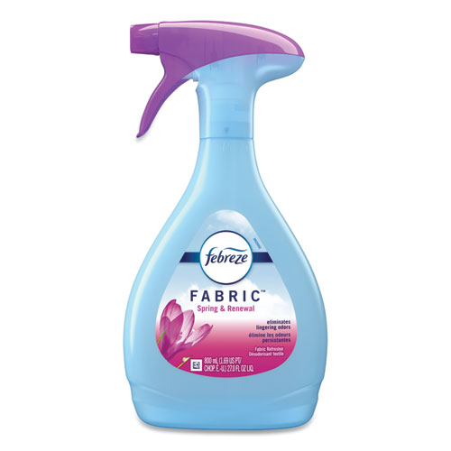 Febreze® FABRIC Refresher/Odor Eliminator, Spring and Renewal, 27 oz Spray Bottle, 4/Carton