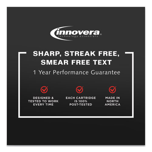 Image of Innovera® Remanufactured Black High-Yield Ink, Replacement For 62Xl (C2P05An), 600 Page-Yield