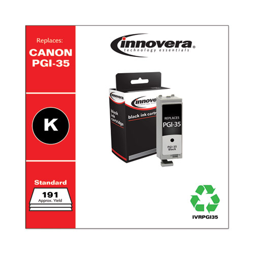 REMANUFACTURED BLACK INK, REPLACEMENT FOR CANON PGI-35 (1509B002), 191 PAGE-YIELD