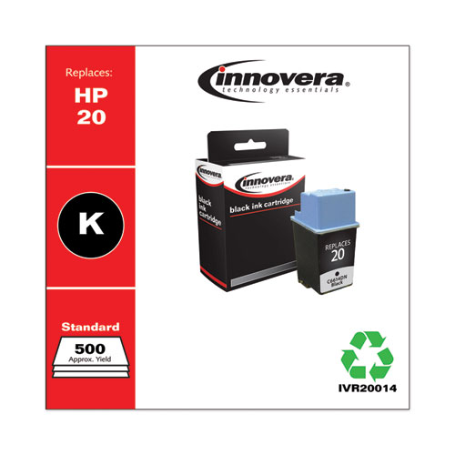 Image of Innovera® Remanufactured Black Ink, Replacement For 20 (C6614Dn), 500 Page-Yield, Ships In 1-3 Business Days