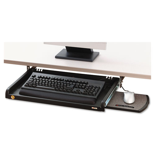 Image of Under Desk Keyboard Drawer, 23w x 14d, Black