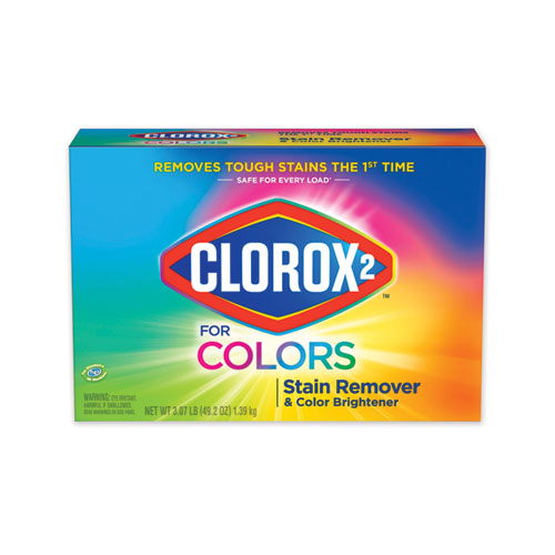 Clorox 2® Stain Remover and Color Booster Powder, Original, 49.2 oz Box, 4/Carton