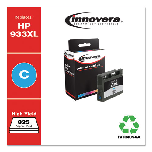 REMANUFACTURED CYAN HIGH-YIELD INK, REPLACEMENT FOR HP 933XL (CN054A), 825 PAGE-YIELD