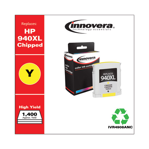 REMANUFACTURED MAGENTA HIGH-YIELD INK, REPLACEMENT FOR HP 940XL (C4908AN), 1,400 PAGE-YIELD