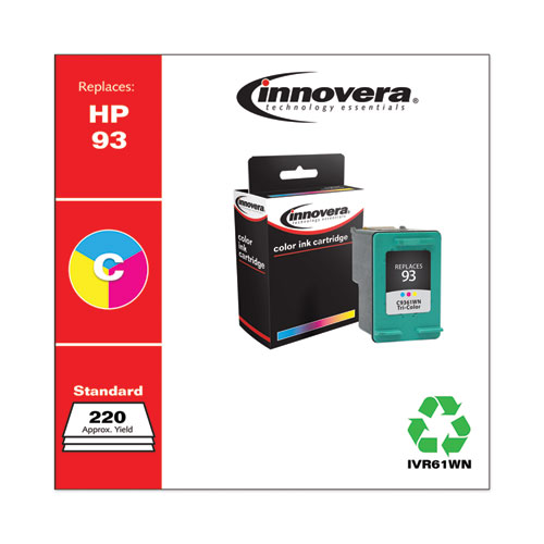 REMANUFACTURED TRI-COLOR INK, REPLACEMENT FOR HP 93 (C9361WN), 175 PAGE-YIELD