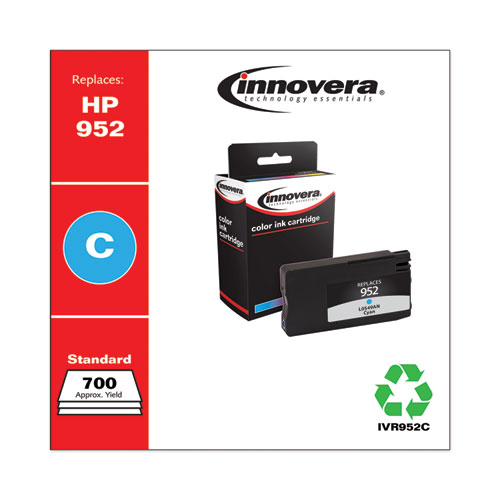 Remanufactured Cyan Ink, Replacement for 952 (L0S49AN), 700 Page-Yield