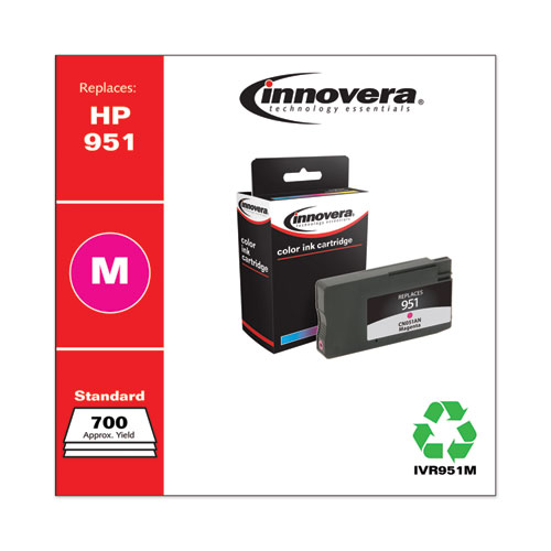 REMANUFACTURED MAGENTA INK, REPLACEMENT FOR HP 951 (CN051AN), 700 PAGE-YIELD