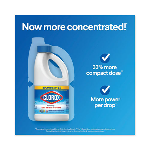 Image of Regular Bleach with CloroMax Technology, 43 oz Bottle, 6/Carton
