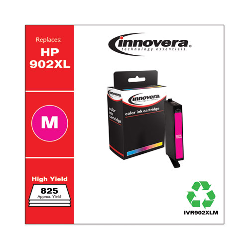 REMANUFACTURED MAGENTA HIGH-YIELD INK, REPLACEMENT FOR HP 902XL (T6M06AN), 825 PAGE-YIELD