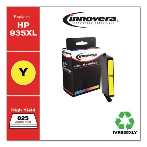 REMANUFACTURED YELLOW HIGH-YIELD INK, REPLACEMENT FOR HP 935XL (C2P26AN), 825 PAGE-YIELD