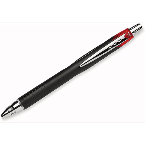 Jetstream Retractable Ballpoint Pen, Bold 1mm, Red Ink, Black Barrel