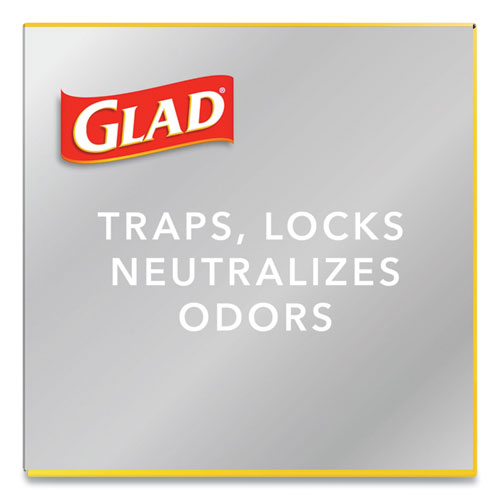 Image of Glad® Tall Kitchen Drawstring Trash Bags, 13 Gal, 0.72 Mil, 23.75" X 24.88", White, 240/Carton