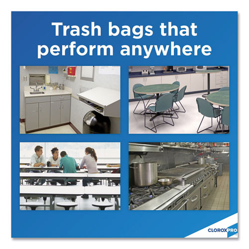 Image of Glad® Tall Kitchen Drawstring Trash Bags, 13 Gal, 0.72 Mil, 24" X 27.38", Gray, 100/Box