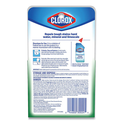 Automatic Toilet Bowl Cleaner, 3.5 oz Tablet, 2/Pack, 6 Packs/Carton