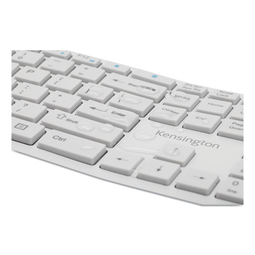 Image of Kensington® Pro Fit Ergo Wireless Keyboard, 18.98 X 9.92 X 1.5, Gray