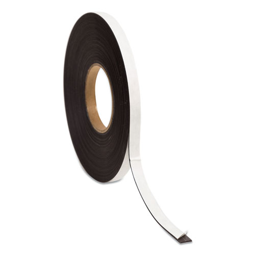 Magnetic Adhesive Tape Roll, 0.5" x 50 ft, Black