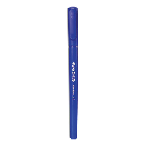 Paper Mate Ballpoint Stick Pens Medium Point 1.0 mm Blue Barrel Blue Ink  Pack Of 12 - Office Depot