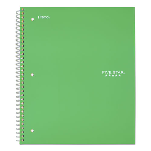 Image of Five Star® Wirebound Notebook With Eight Pockets, 5-Subject, Wide/Legal Rule, Randomly Assorted Cover Color, (200) 10.5 X 8 Sheets