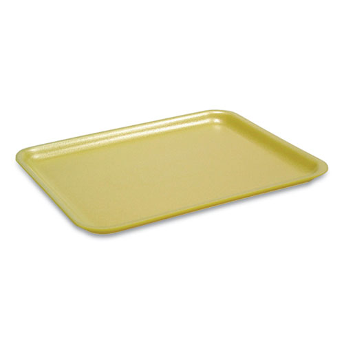Image of Supermarket Tray, #2, 8.38 x 5.88 x 1.21, Yellow, Foam, 500/Carton