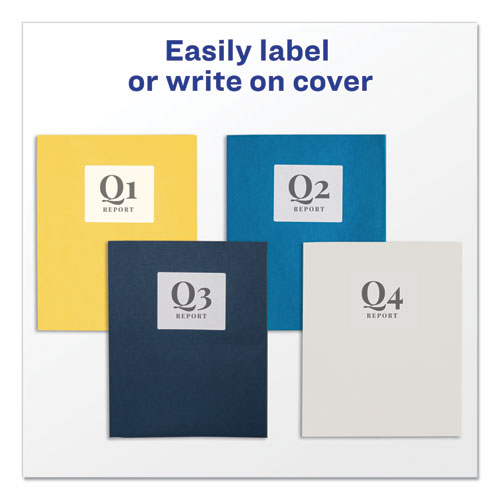 Two-Pocket Folder, 40-Sheet Capacity, 11 x 8.5, Yellow, 25/Box