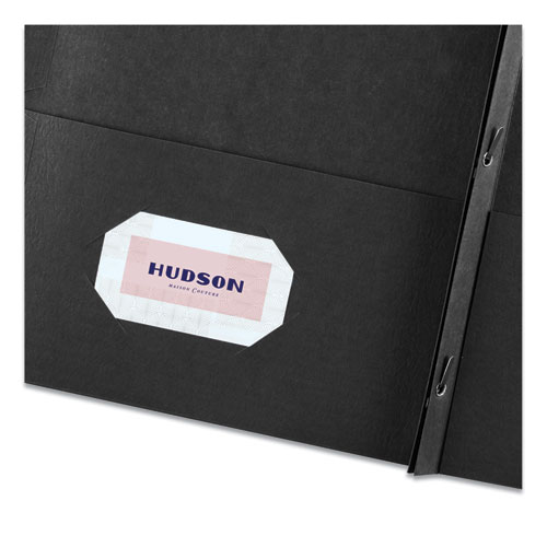 Image of Two-Pocket Folder, Prong Fastener, 0.5" Capacity, 11 x 8.5, Black, 25/Box
