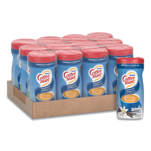 Image of Non-Dairy Powdered Creamer, French Vanilla, 15 oz Canister, 12/Carton