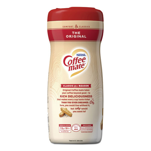 Image of Coffee Mate® Non-Dairy Powdered Creamer, Original, 22 Oz Canister, 12/Carton